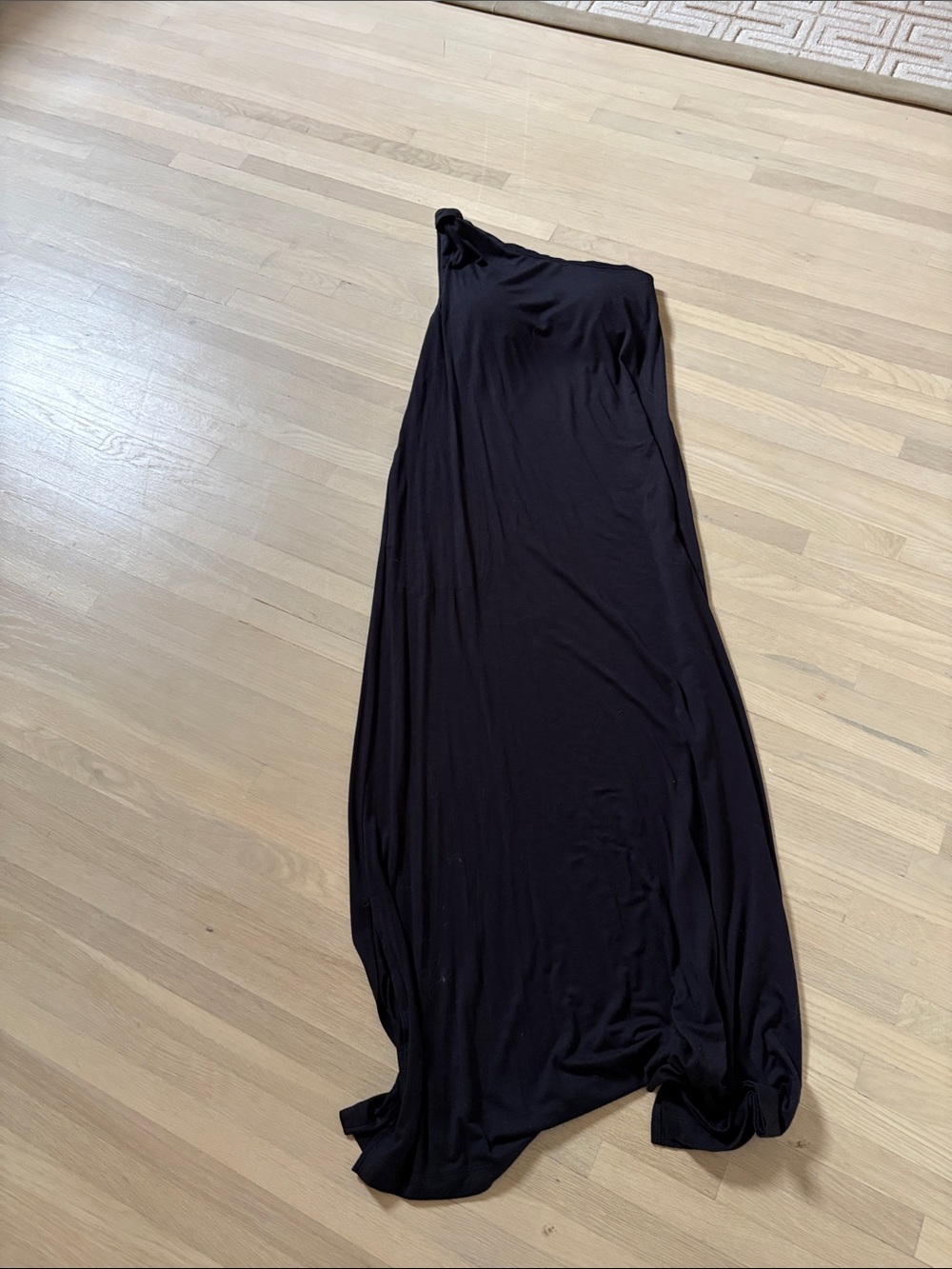 Soma One-Shoulder Black Maxi Dress